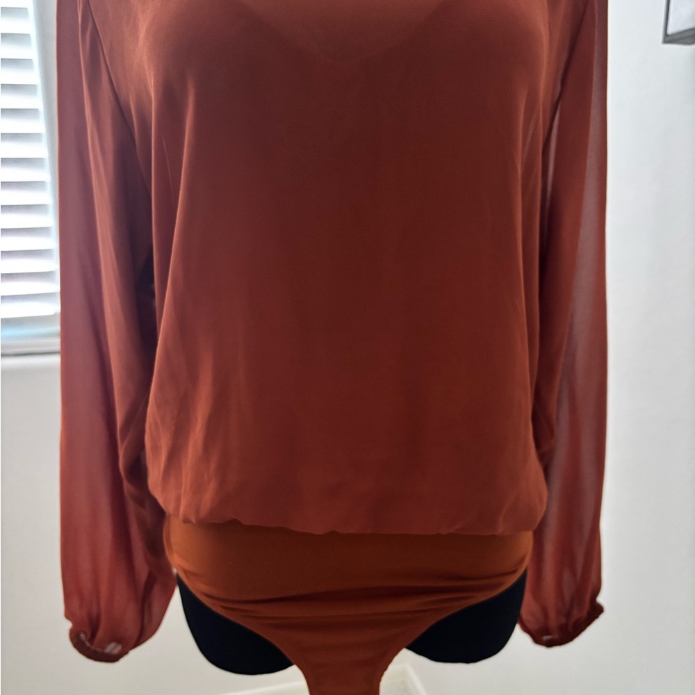Elegant Rust Blouse